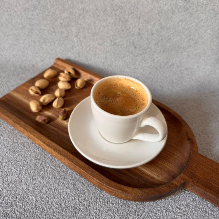 Komplet dwóch filiżanek ESPRESSO z podstawkami 90ml RAVI